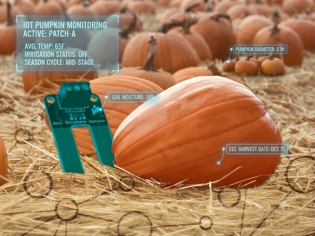 Iot greenhouse pumpkins
